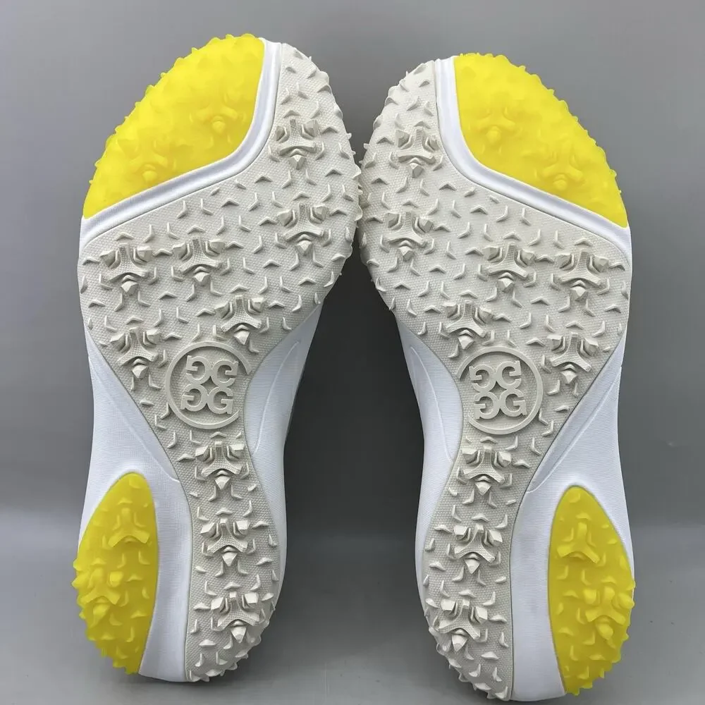 G/FORE G/18 Spikeless Golf Shoes Men Size 15 Beige Yellow Comfort Lace Sneakers